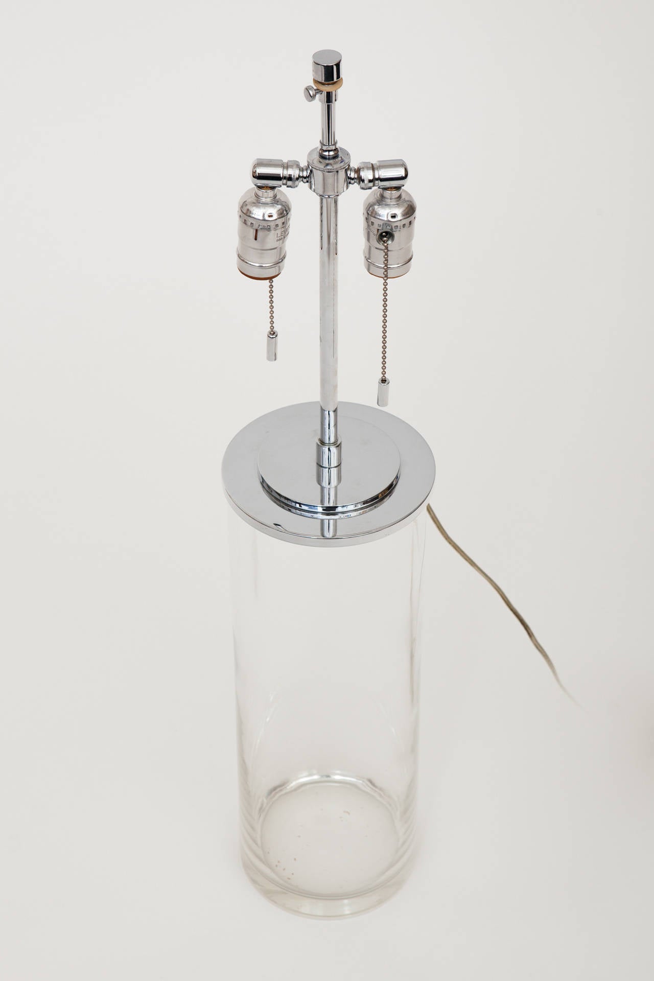 American Clear Glass Cylinder Lamp