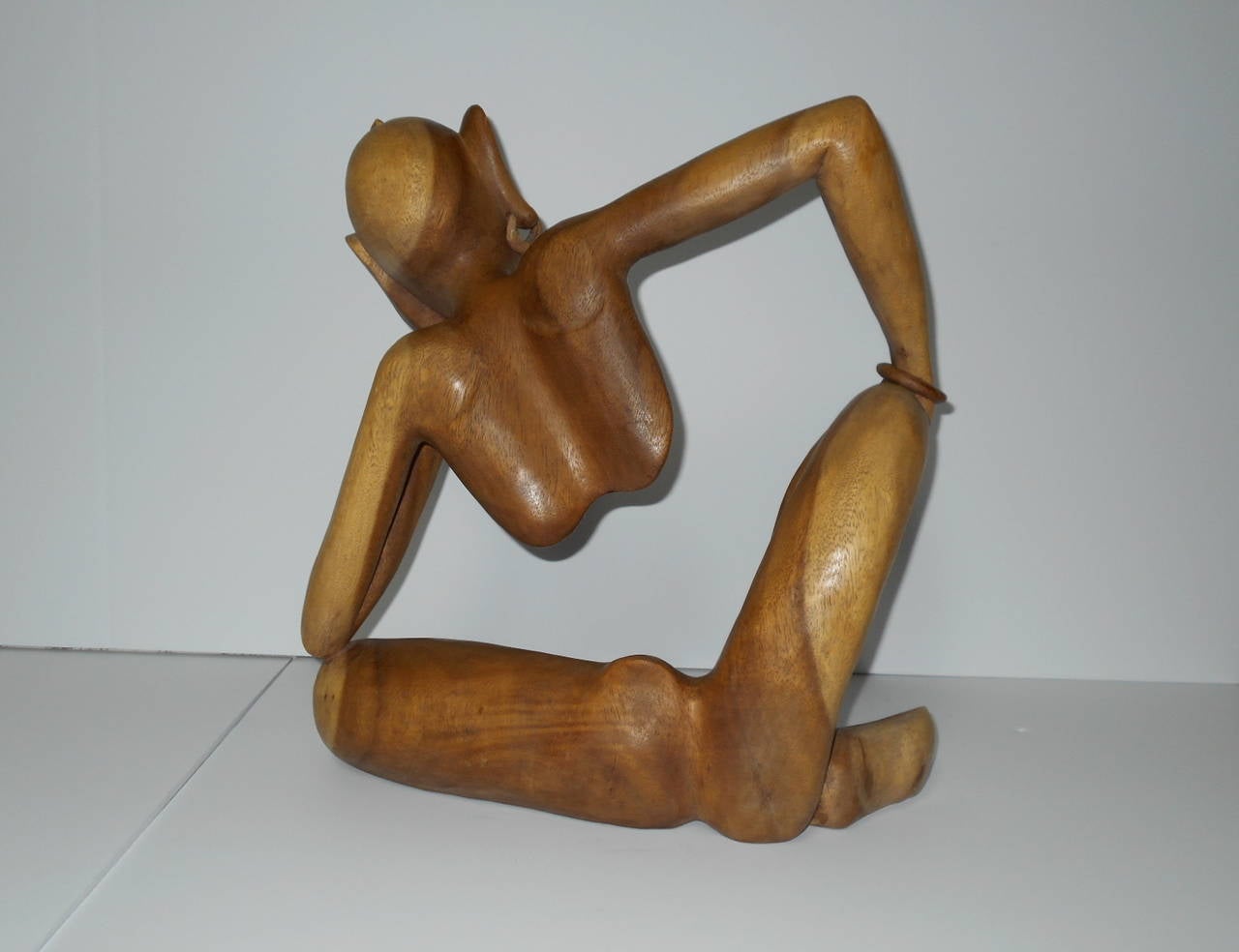 Mid-20th Century Mid-Century Wood Carved Indonesian Sculpture