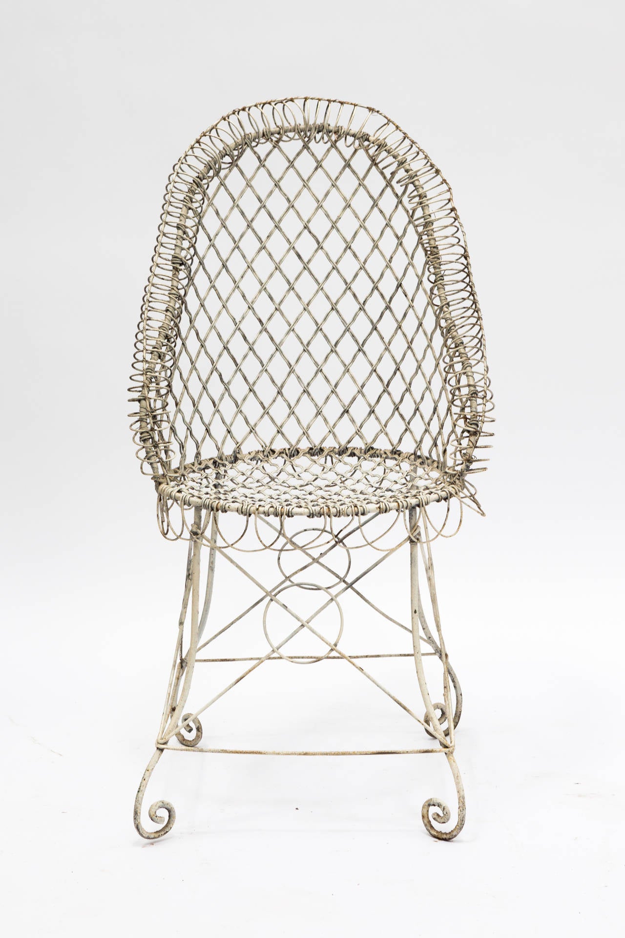 wire garden chairs