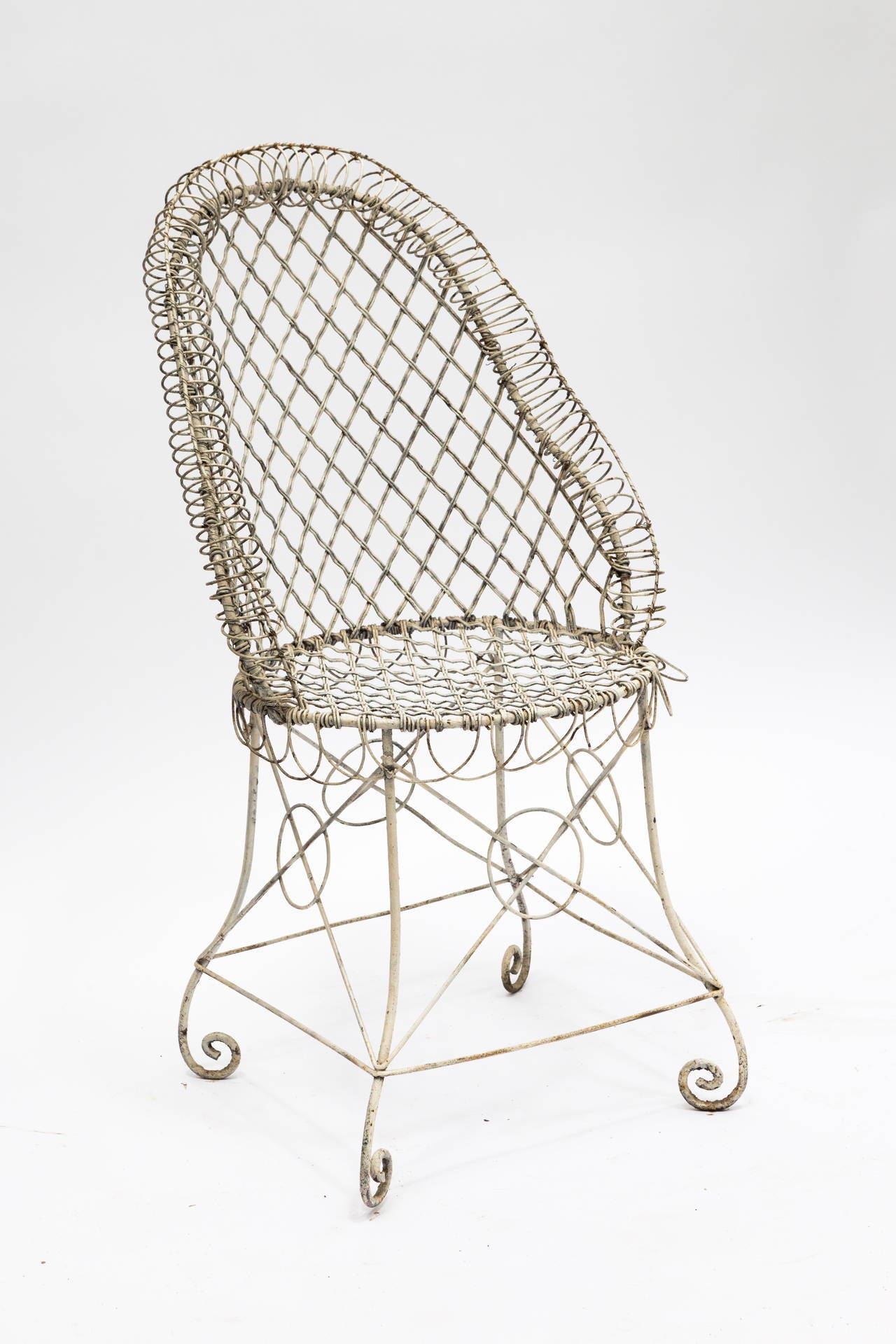 Garden wire chair.