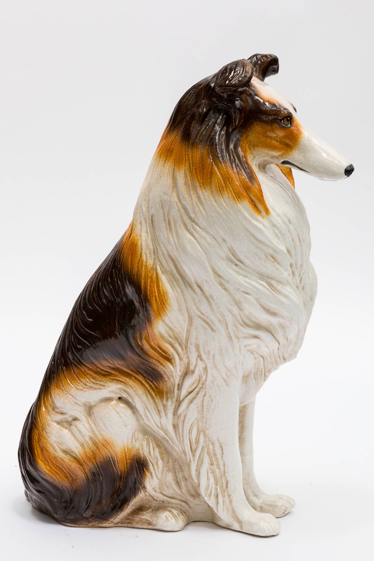 life size ceramic dog