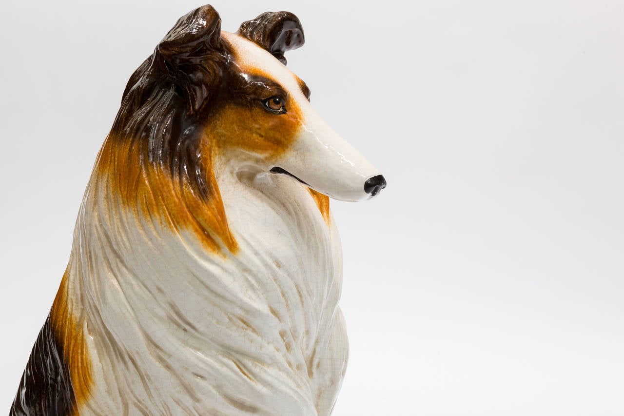 ceramic life size dog statues