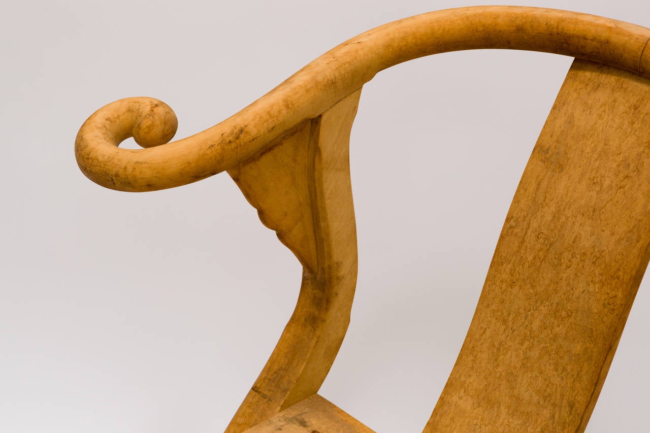Mid-20th Century PAIR  Of Unfinished Wooden Chairs