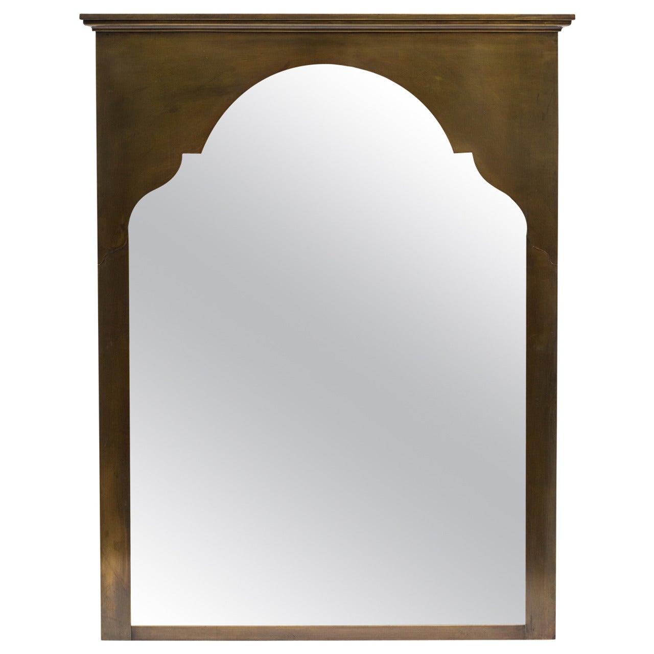 Large Brass Moroccan Style Wall Mirror