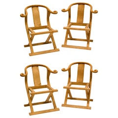 PAIR  Of Unfinished Wooden Chairs