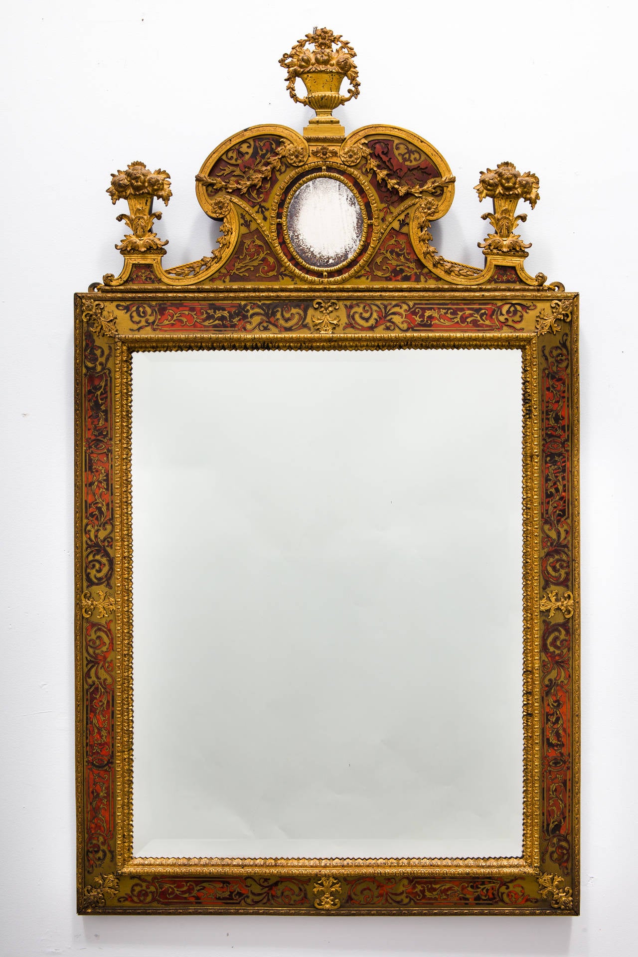 Napoleon III Ormolu Boulle Mirror For Sale 1