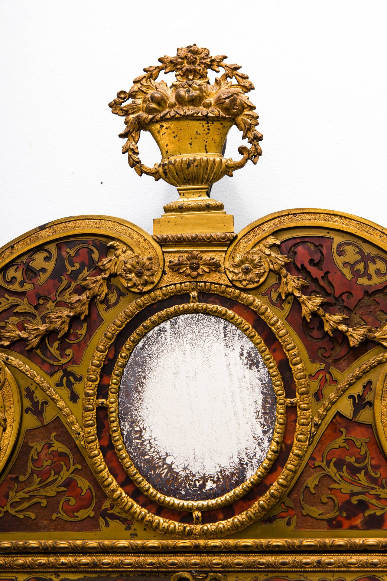 Napoleon III Ormolu Boulle Mirror In Good Condition For Sale In Tarrytown, NY