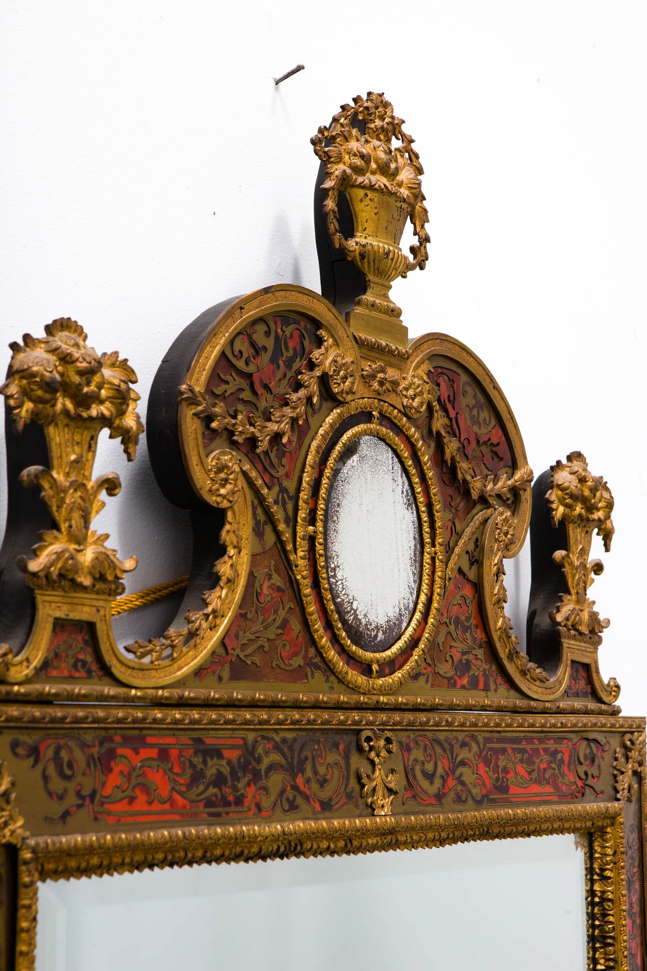 Napoleon III Ormolu Boulle Mirror For Sale 3