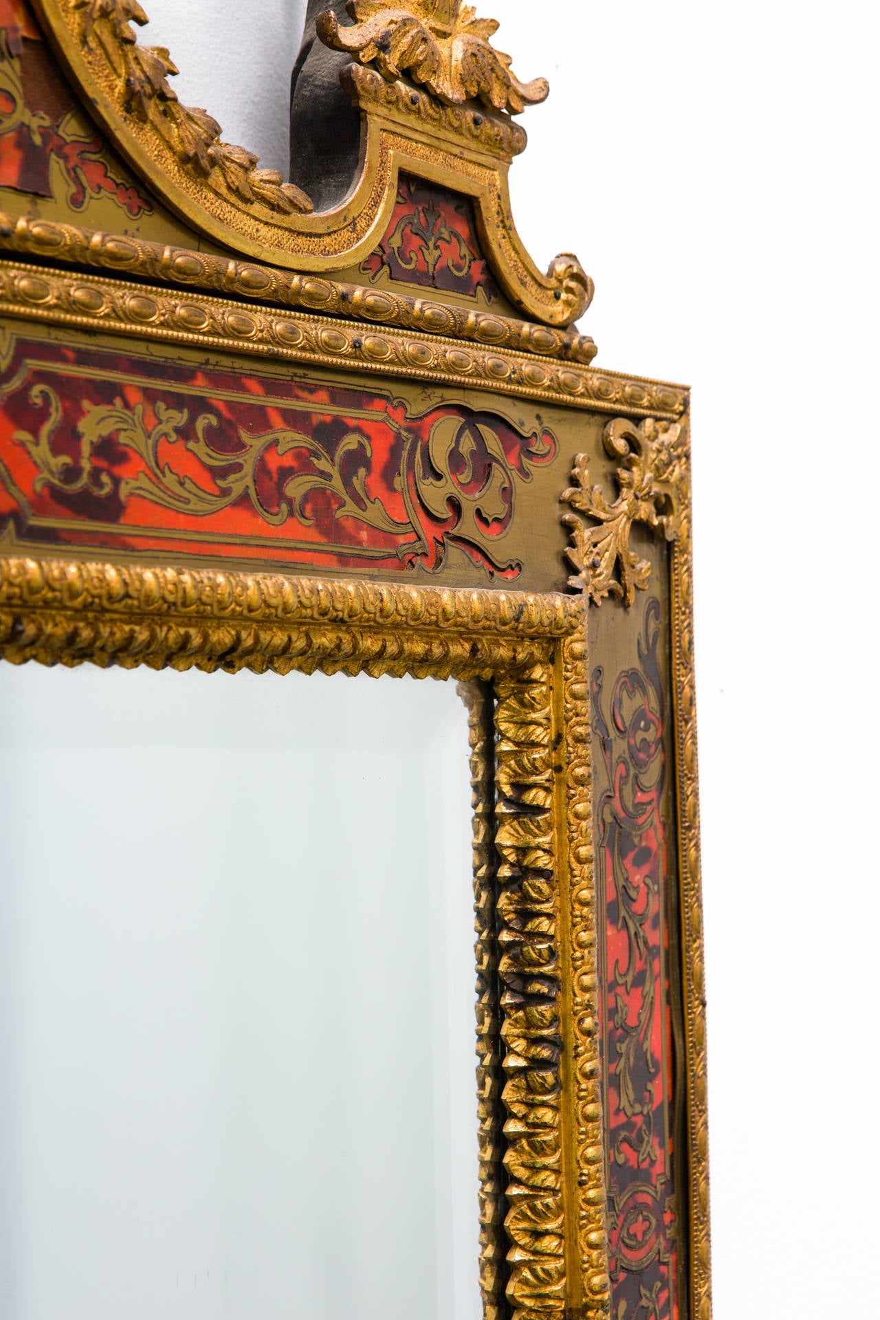 Napoleon III Ormolu Boulle Mirror For Sale 2