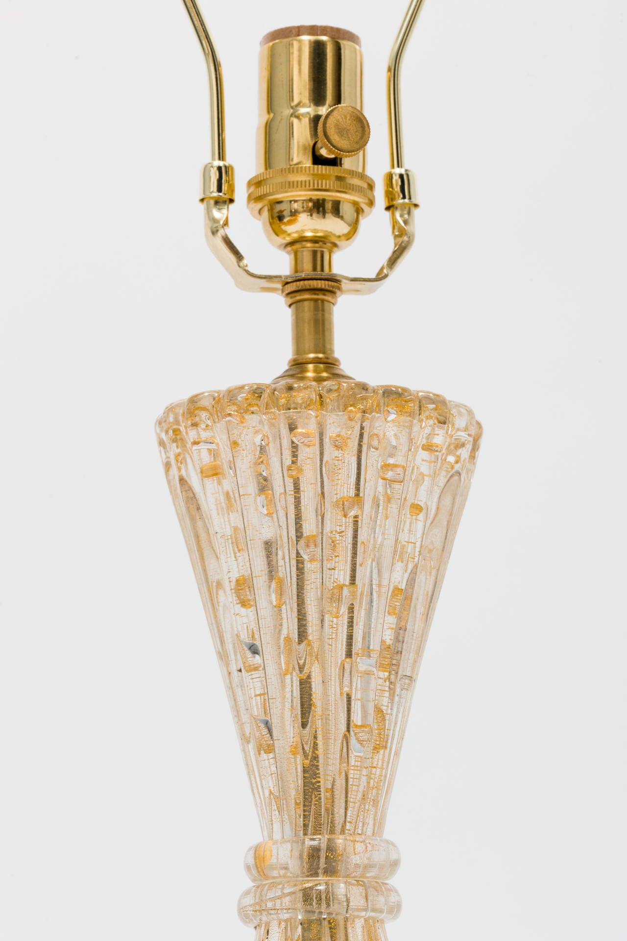 Italian Petite Barovier & Toso Style Lamp