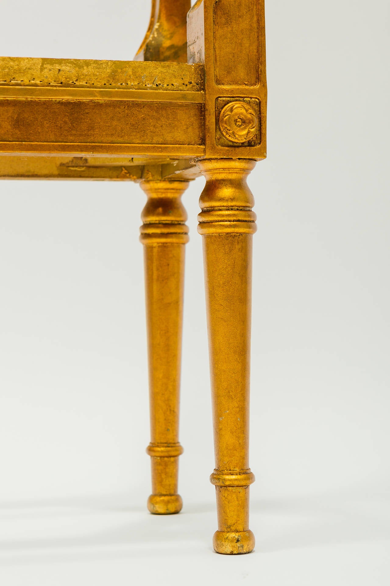 Narrow Giltwood French Bench 3