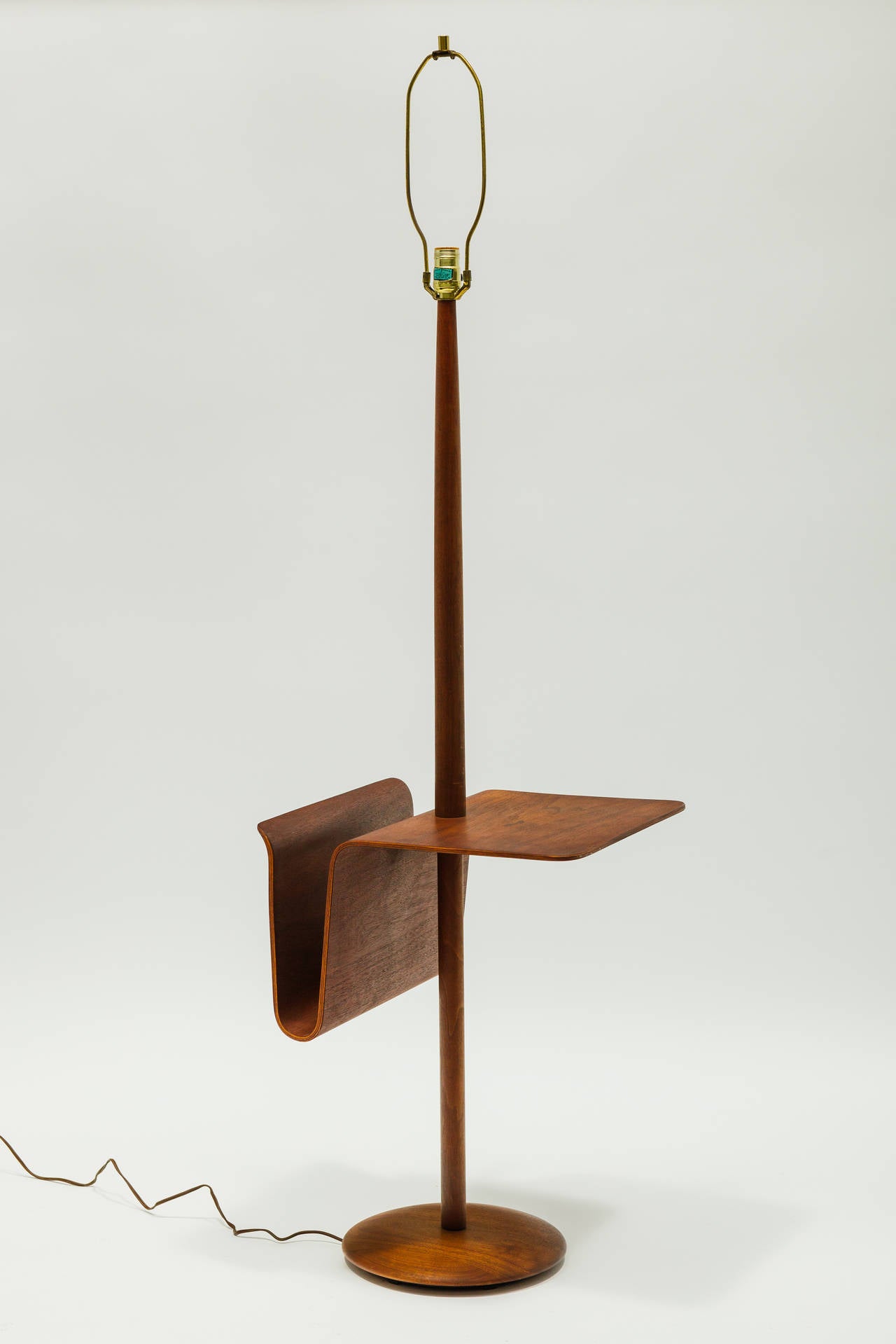 Danish Modern Teak Floor Lamp by Laurel Lamp Co.