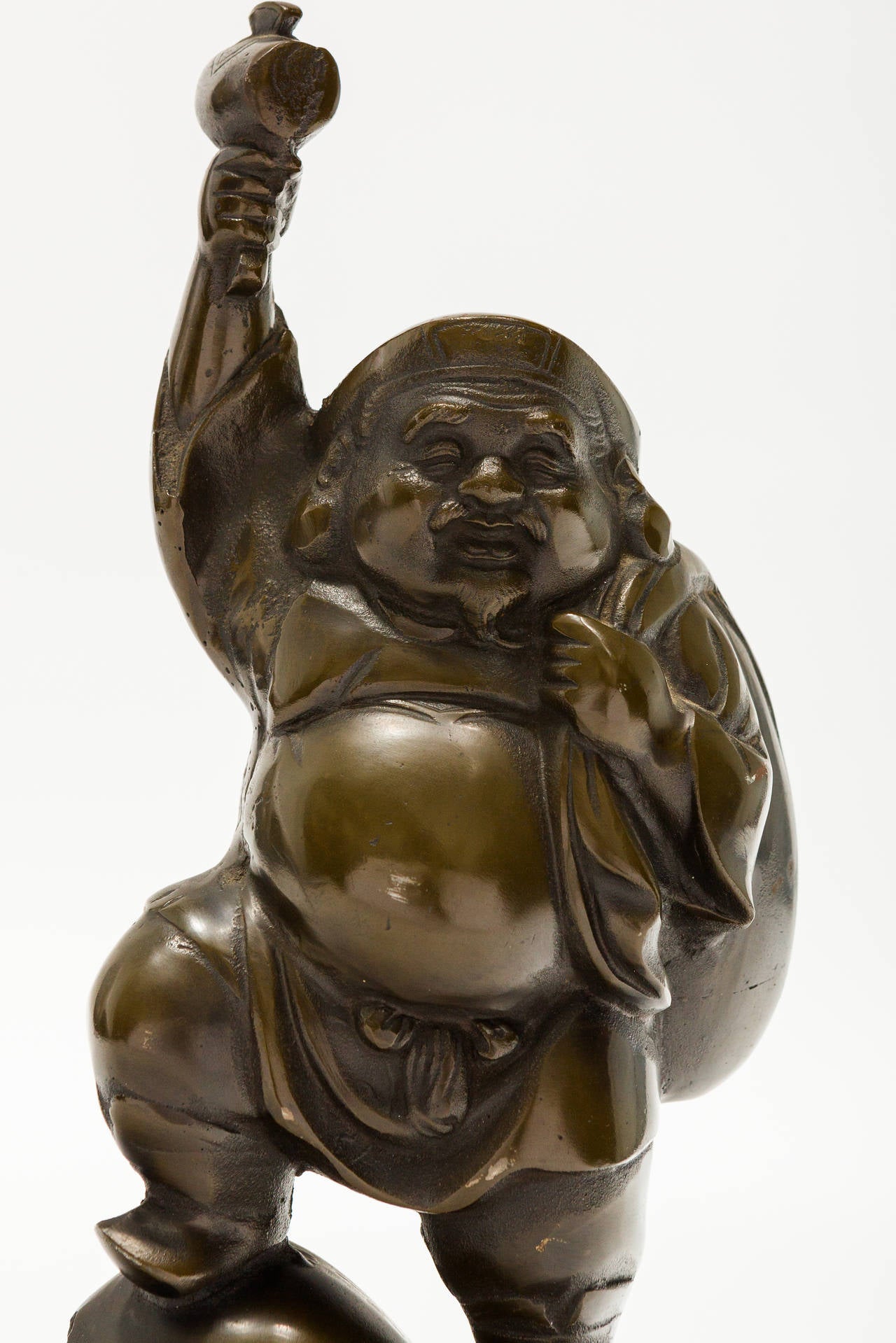 Japanese Meiji bronze Buddha.