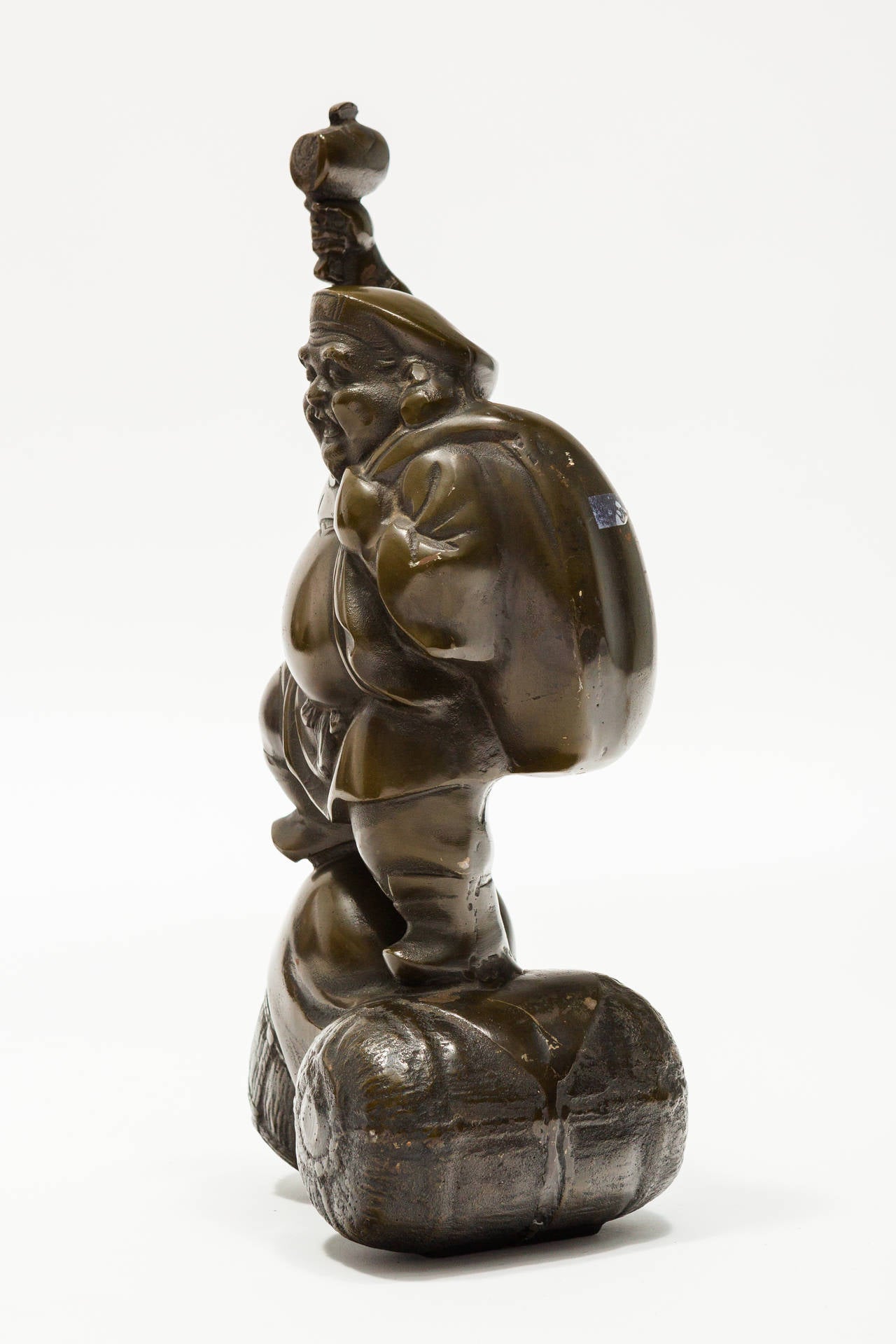 Late 19th Century Japanese Meiji Bronze Buddha