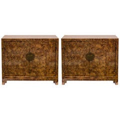 Pair of Asian Style Henredon Cabinets