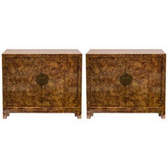 Pair of Asian Style Henredon Cabinets