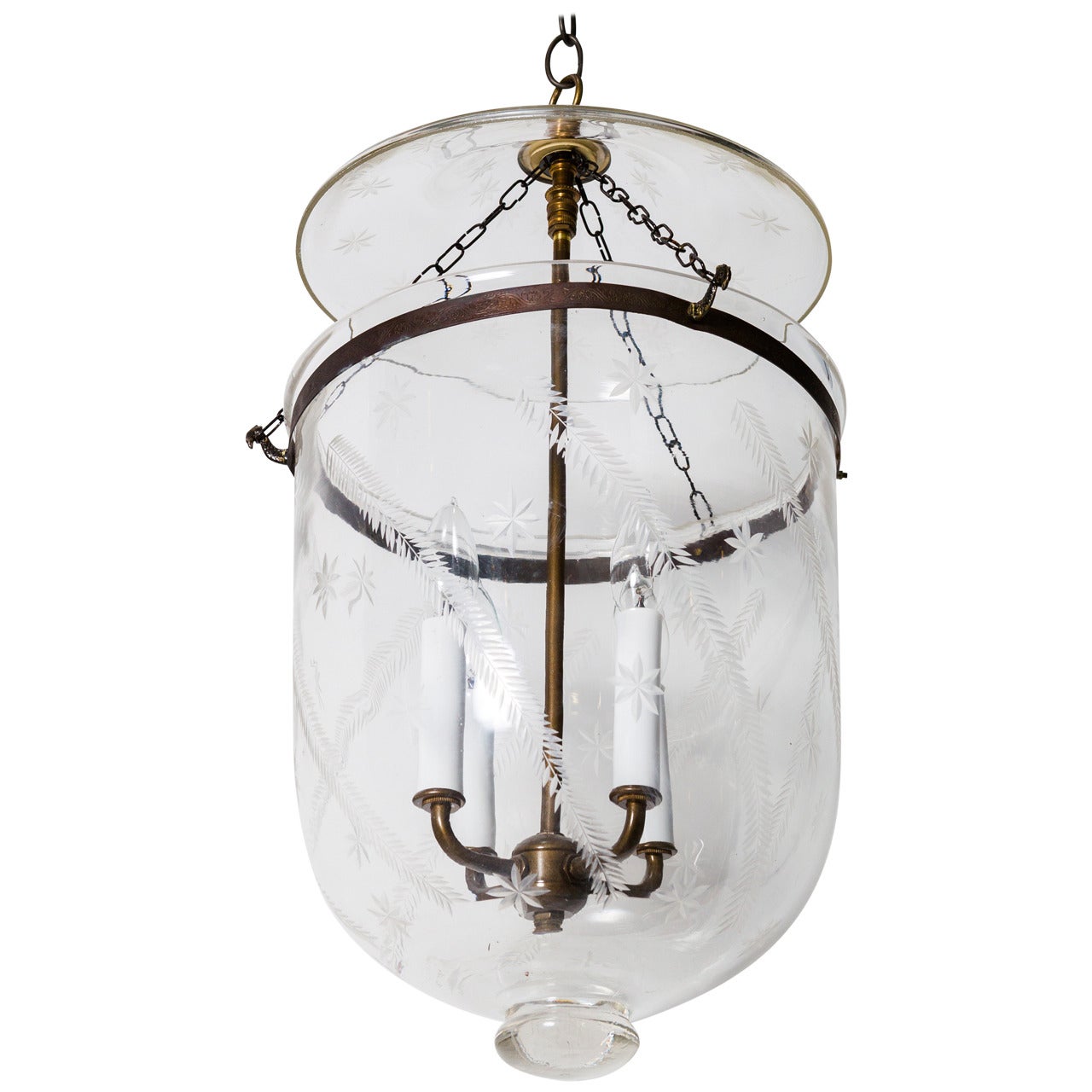 19th Century Bell Jar Lantern