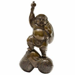Japanese Meiji Bronze Buddha