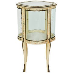 French Painted Vitrine