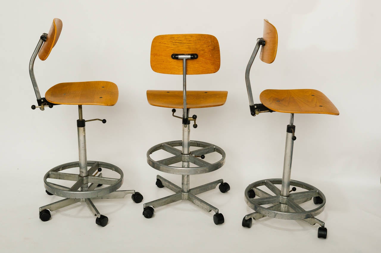Jorgen Ramussen Tall Task Chairs for Kevi In Good Condition In Tarrytown, NY