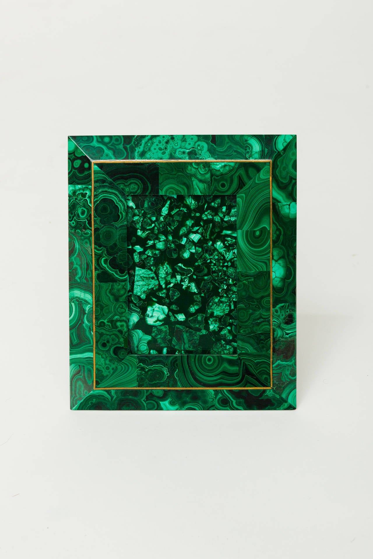 Malachite Picture Frame with Bronze Trim at 1stDibs decorative