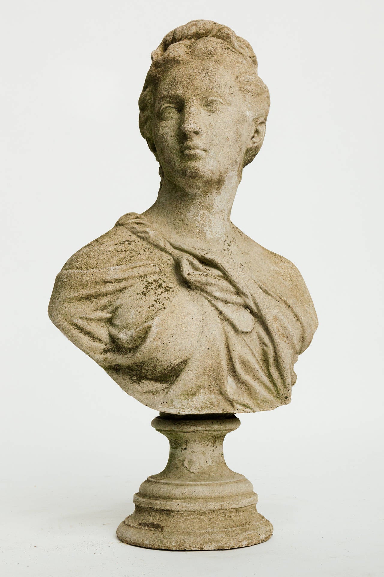 Concrete Classical Bust at 1stDibs