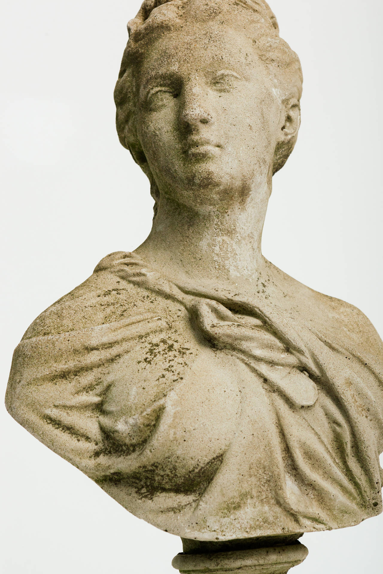 Concrete Classical Bust at 1stDibs