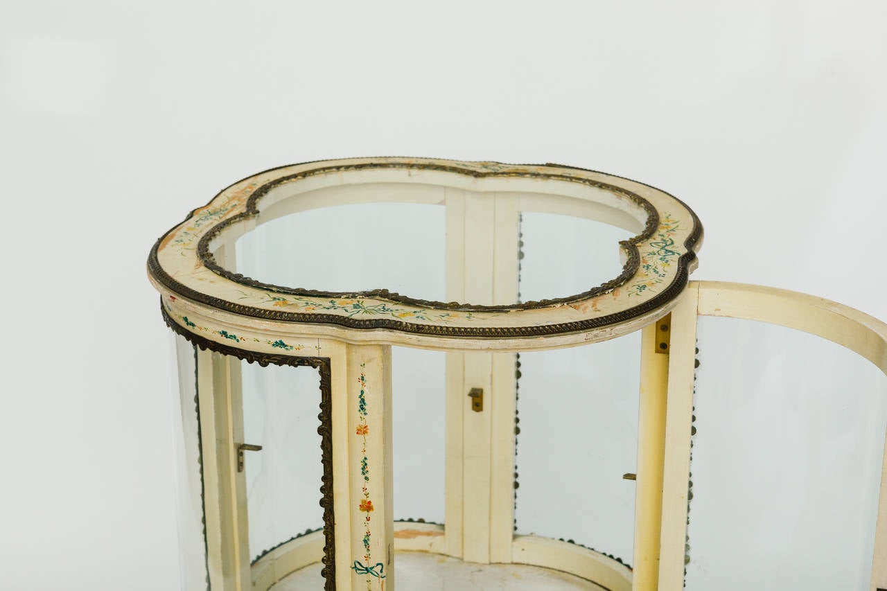 Early 20th Century French Painted Vitrine