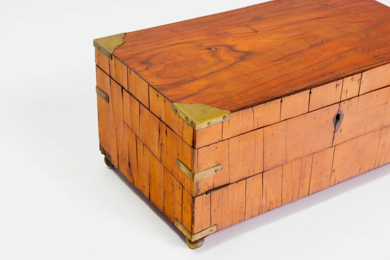 Antique Wood and Brass Document Box 1