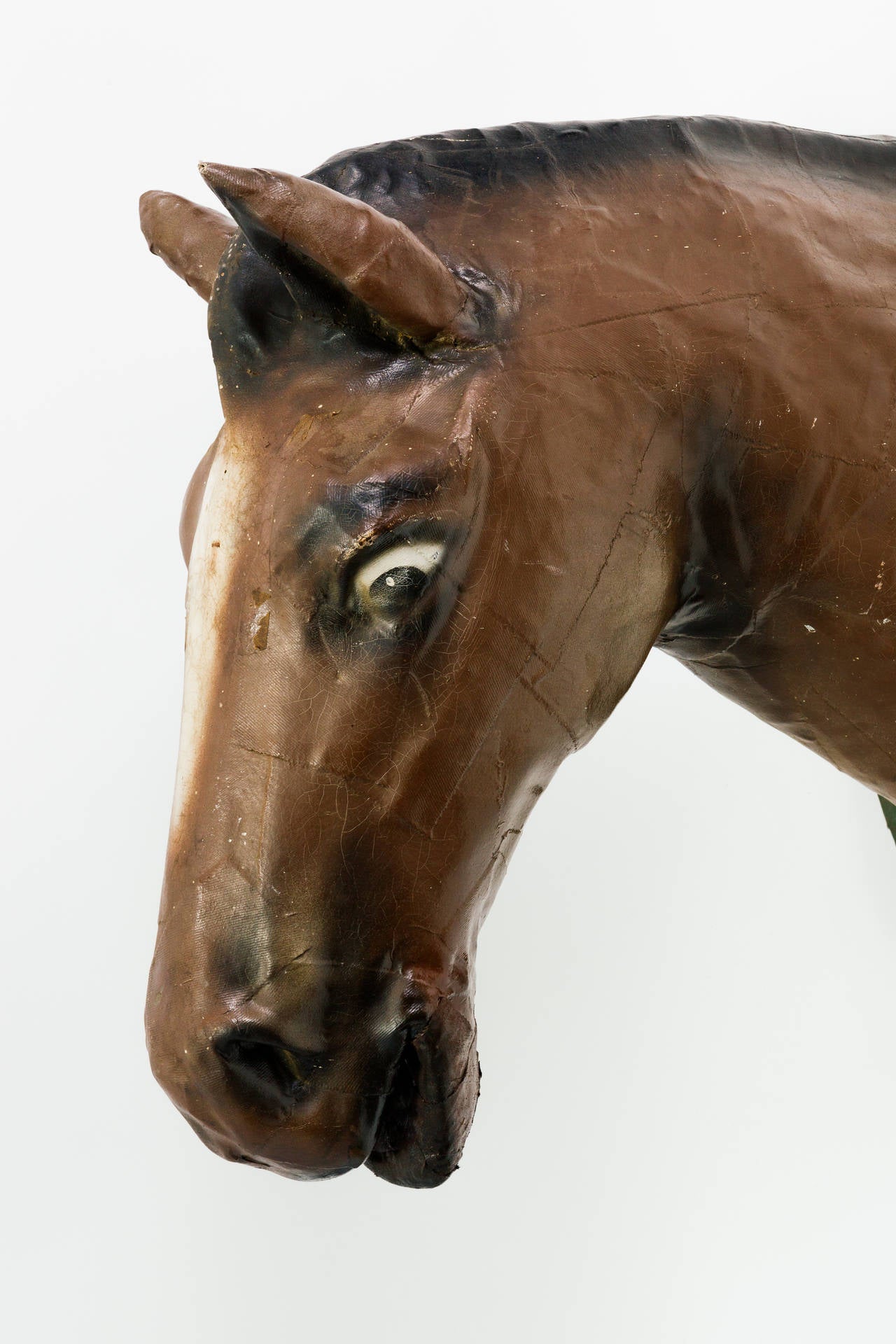 1940s LifeSized Papier Mâché Horse Head from a Connecticut Carnival at 1stDibs
