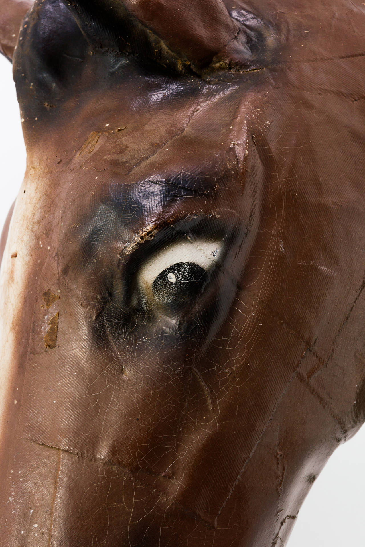 1940s LifeSized Papier Mâché Horse Head from a Connecticut Carnival at 1stDibs