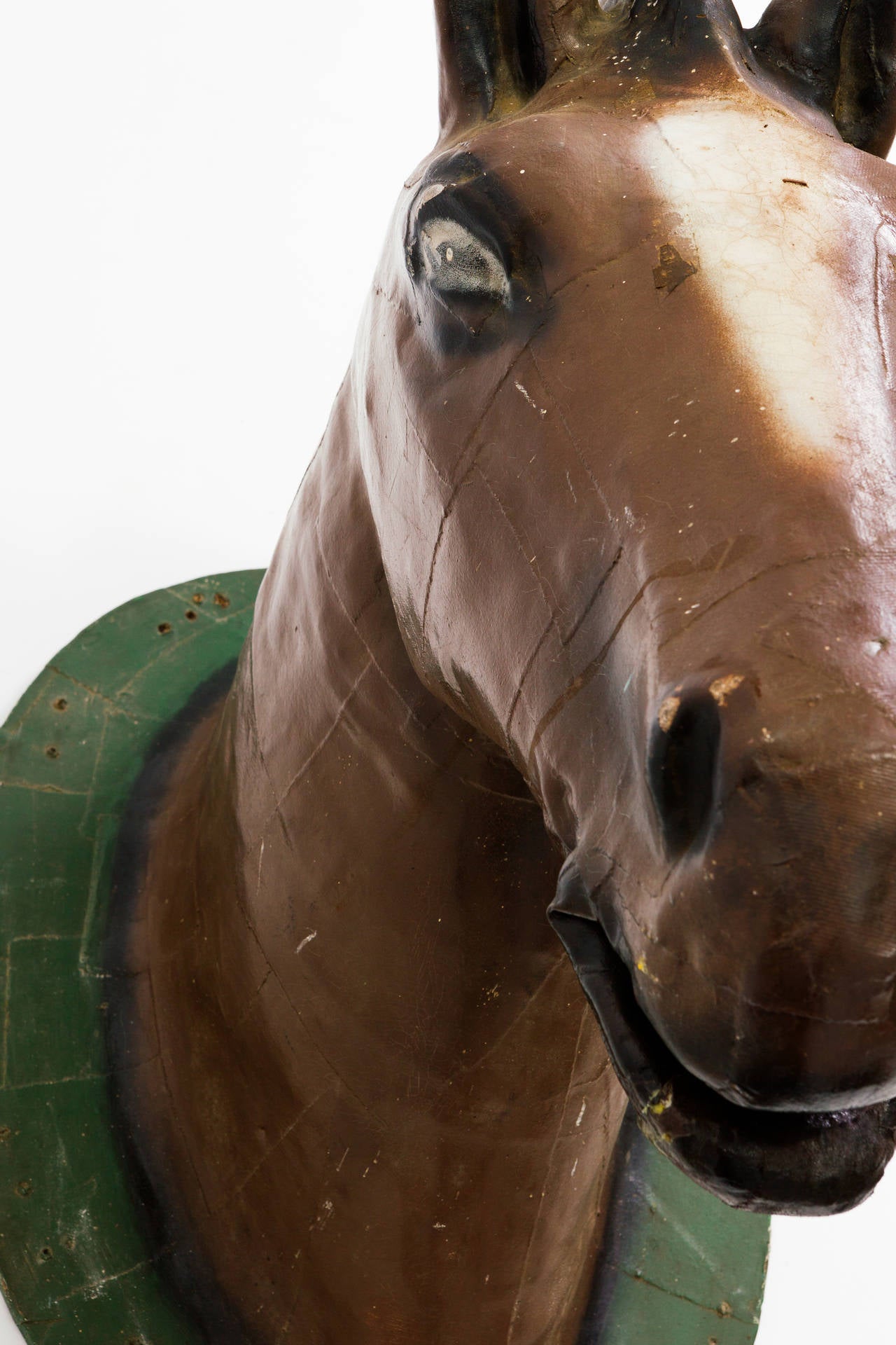 1940s LifeSized Papier Mâché Horse Head from a Connecticut Carnival at 1stDibs