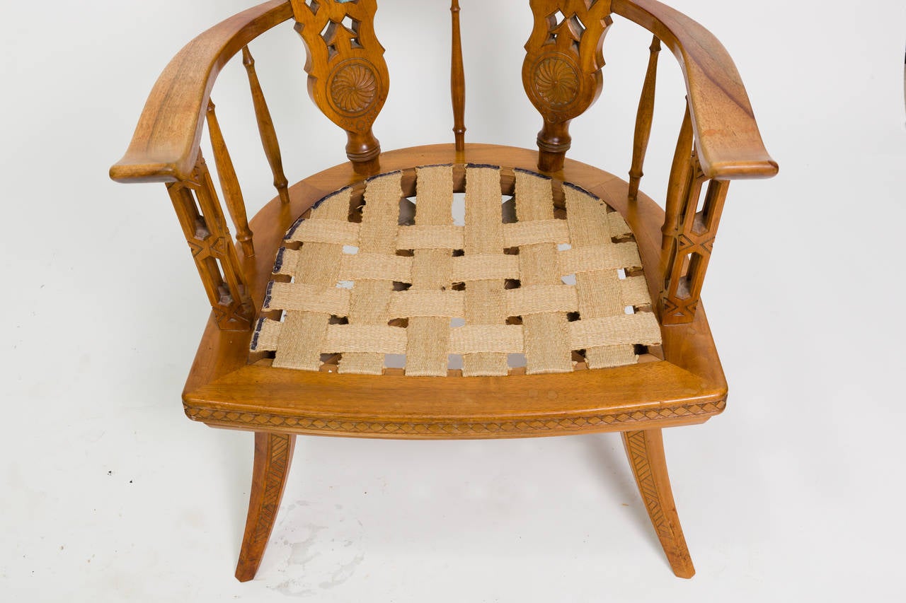 Wood Pair of Southwest Ranch Lounge Chairs