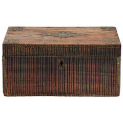 Antique Asian Wood Document Box