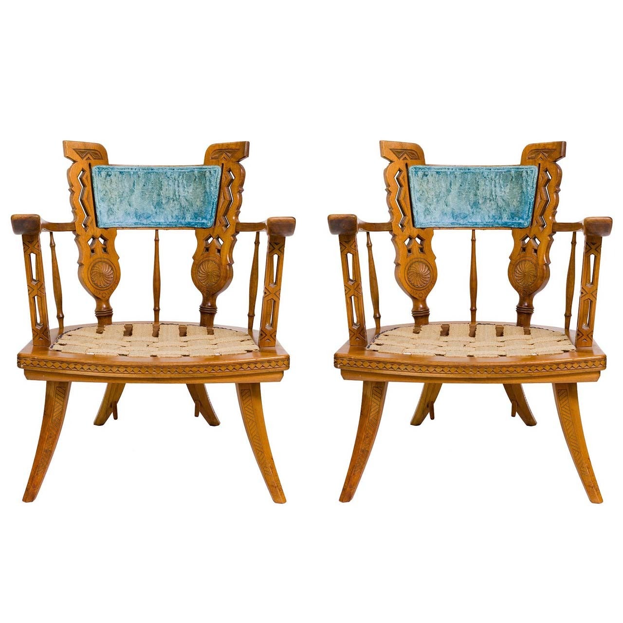 Pair of Southwest Ranch Lounge Chairs