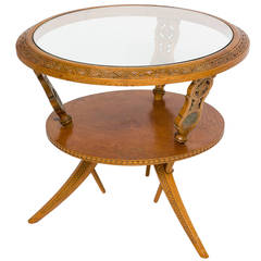 Southwest Ranch Carved Side Table