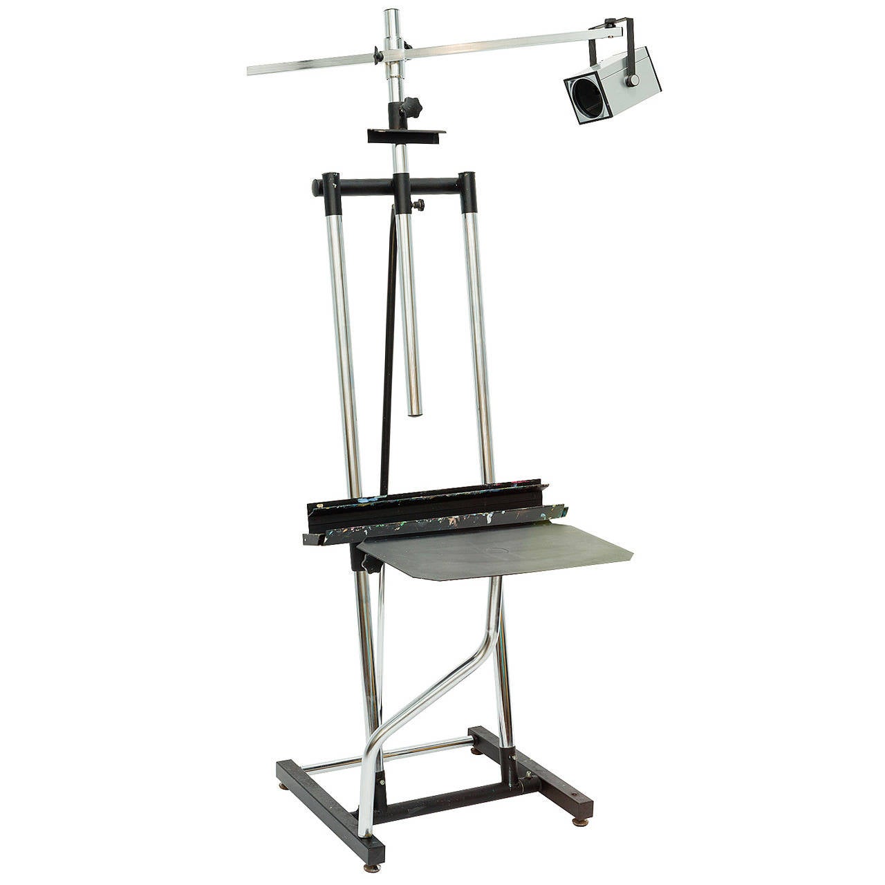 Mid Century Italian Artist Easel with Light For Sale at 1stdibs