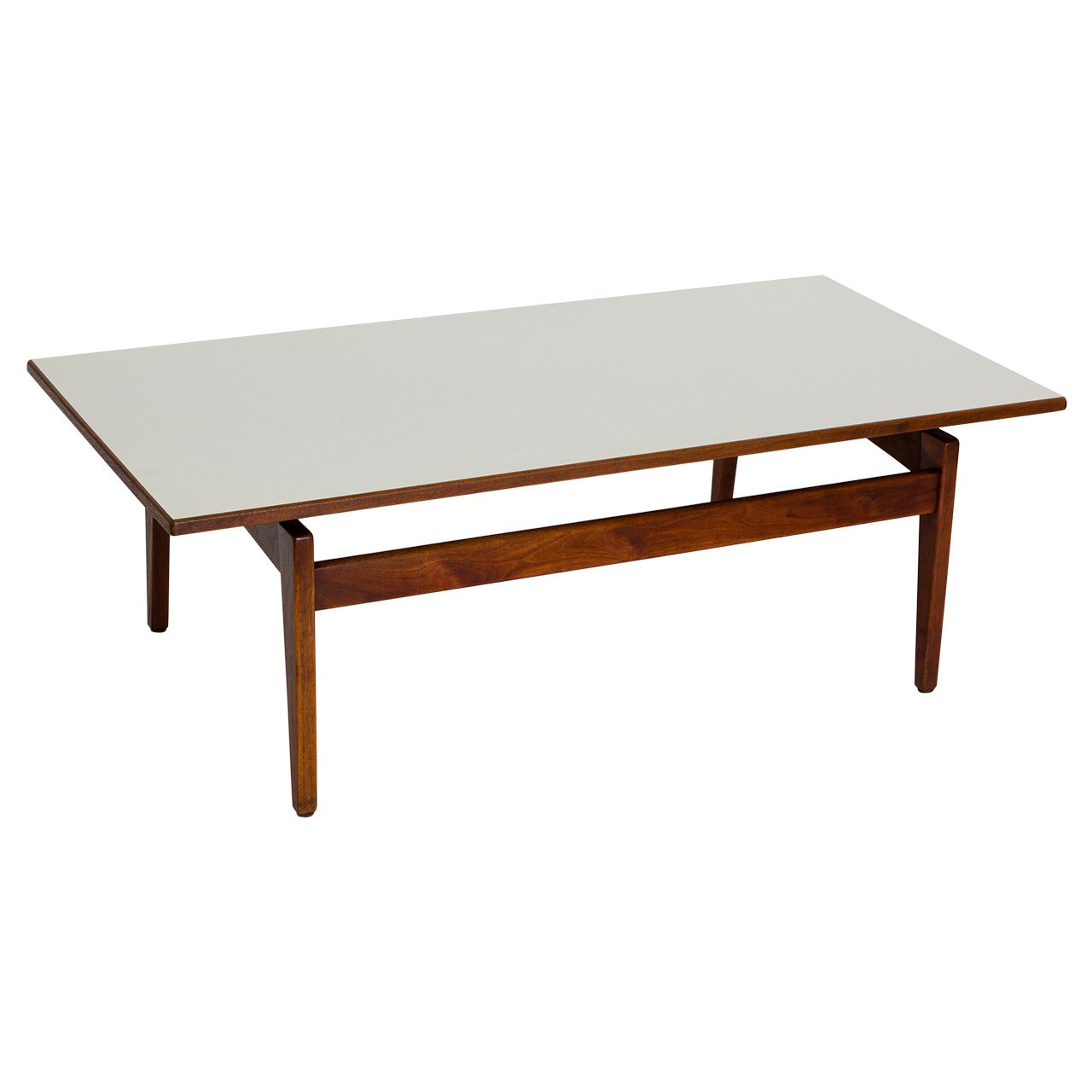 Jens Risom Walnut Coffee Table