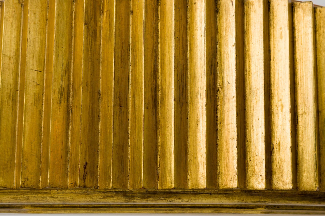 Large Hand-Carved Wood and Gold Leaf Chandelier 1