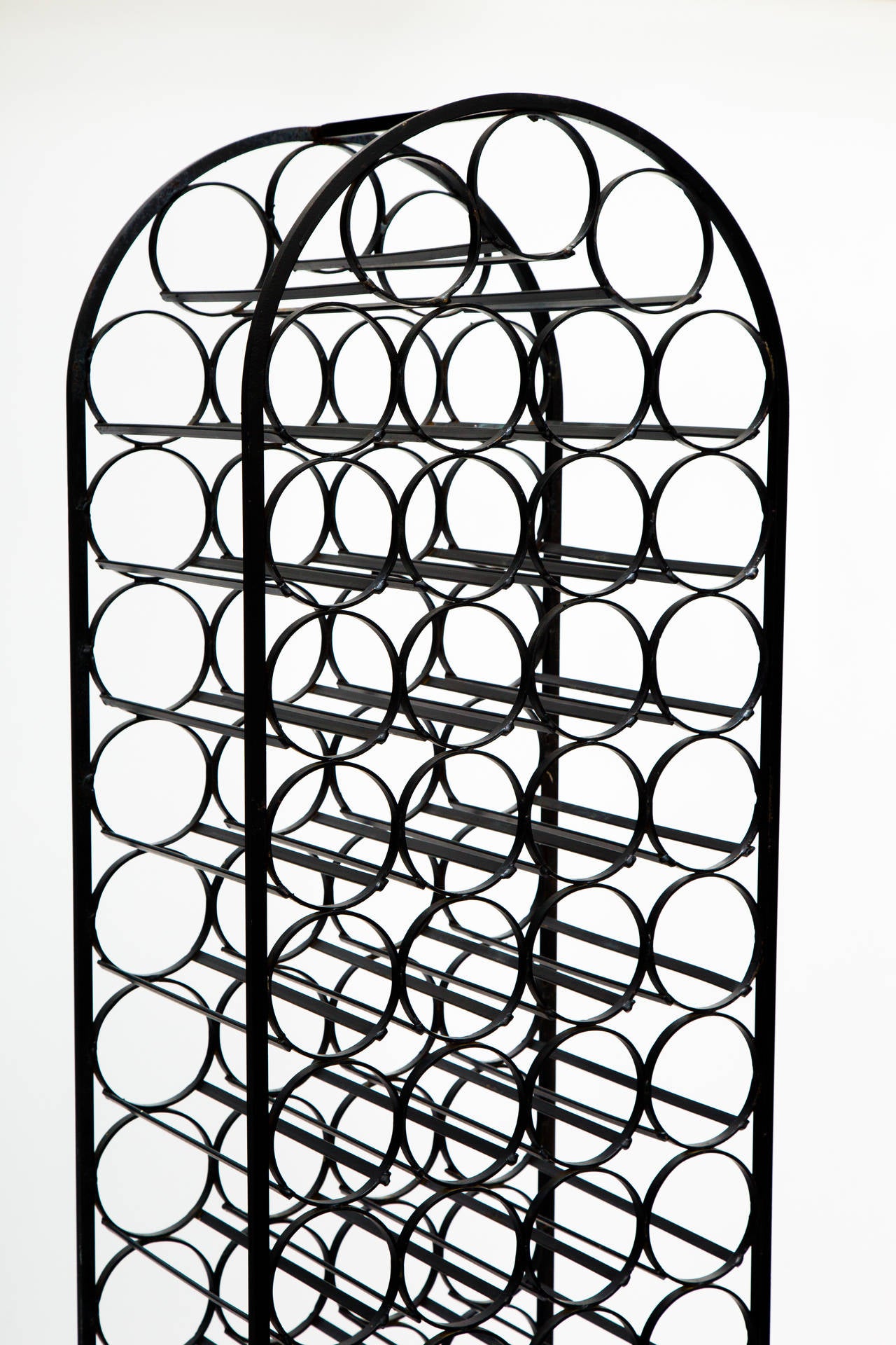 Mid-Century Modern Arthur Umanoff Iron Wine Rack