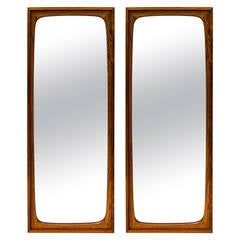 Pair of Danish Rosewood Mirrors