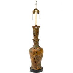 Vintage Bronze Table Lamp in the Style of James Mont