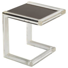 Les Prismatiques Lucite Side Table