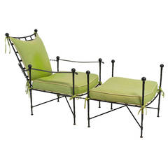 Mario Papperzini Lounge Chair and Ottoman for Salterini