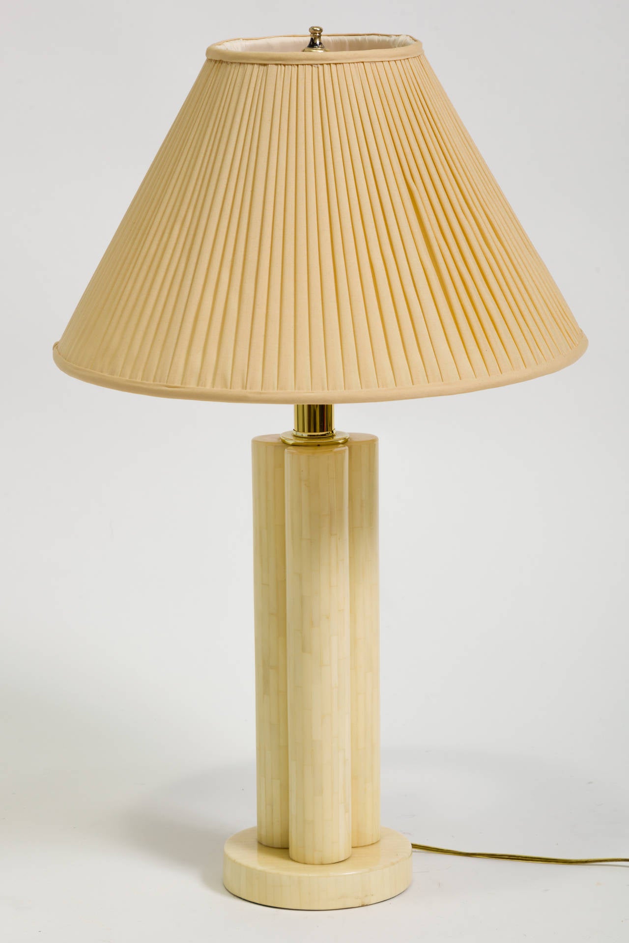 Bone Table Lamp In the Style of Karl Springer In Good Condition In Tarrytown, NY