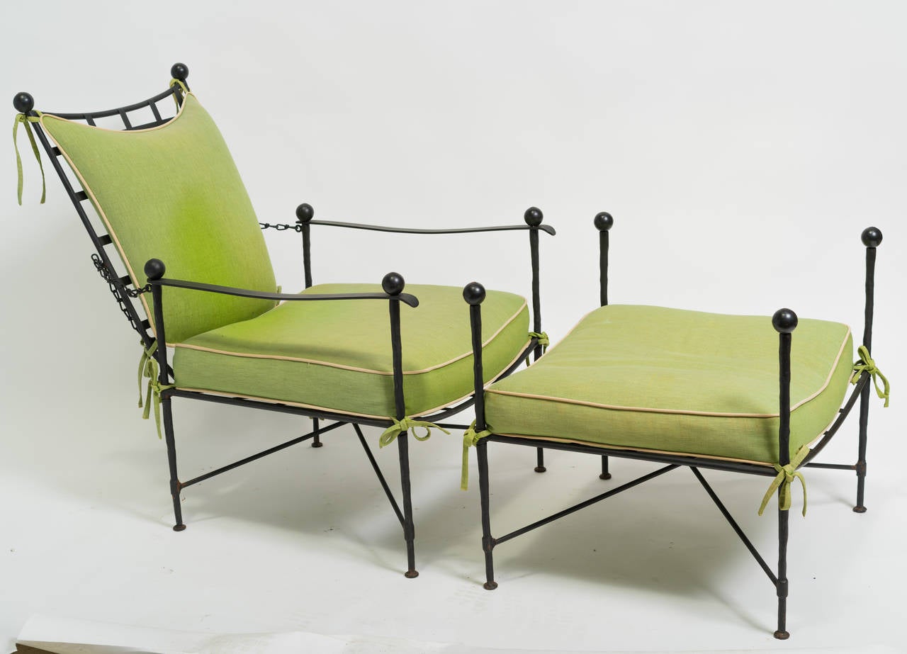 Mario Papperzini Lounge Chair and Ottoman for Salterini In Good Condition In Tarrytown, NY