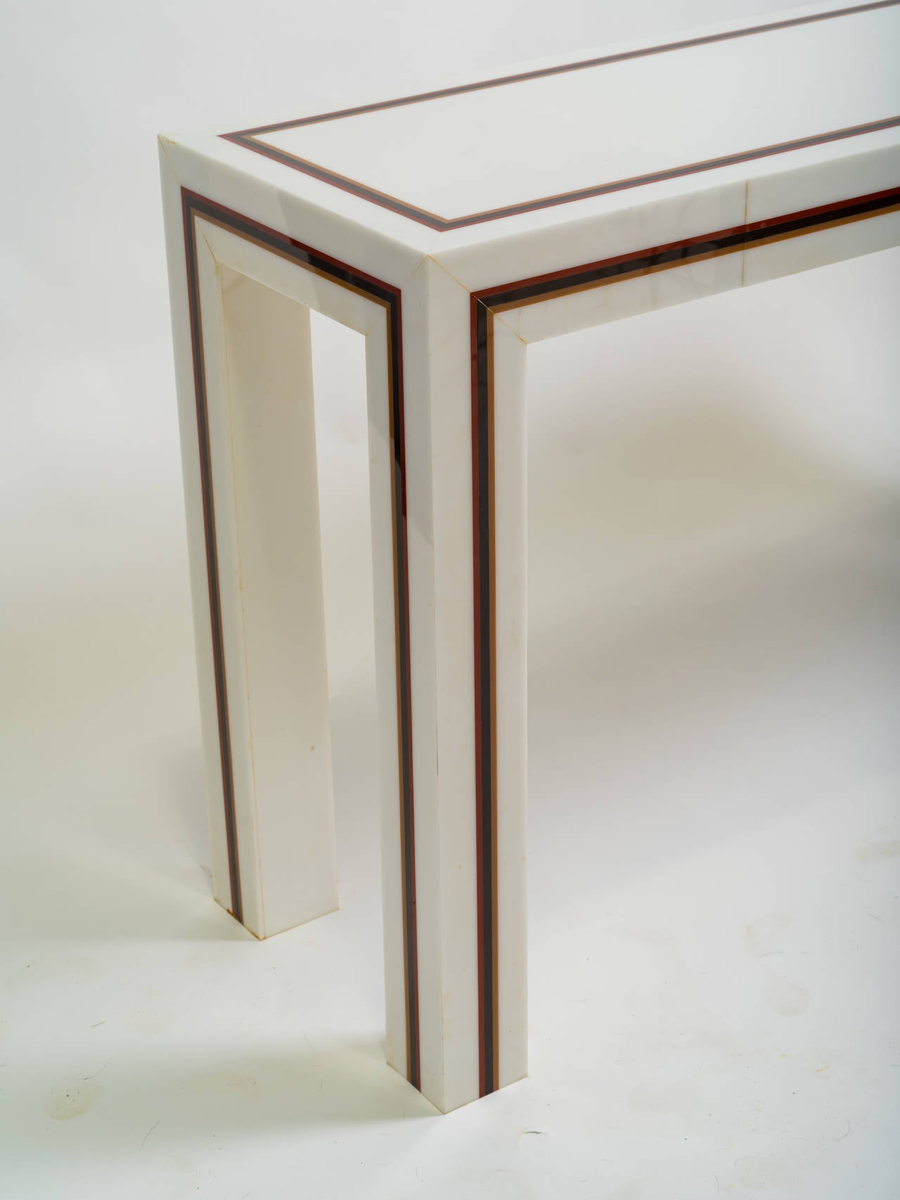 Late 20th Century Custom-Made Plastic Console Table