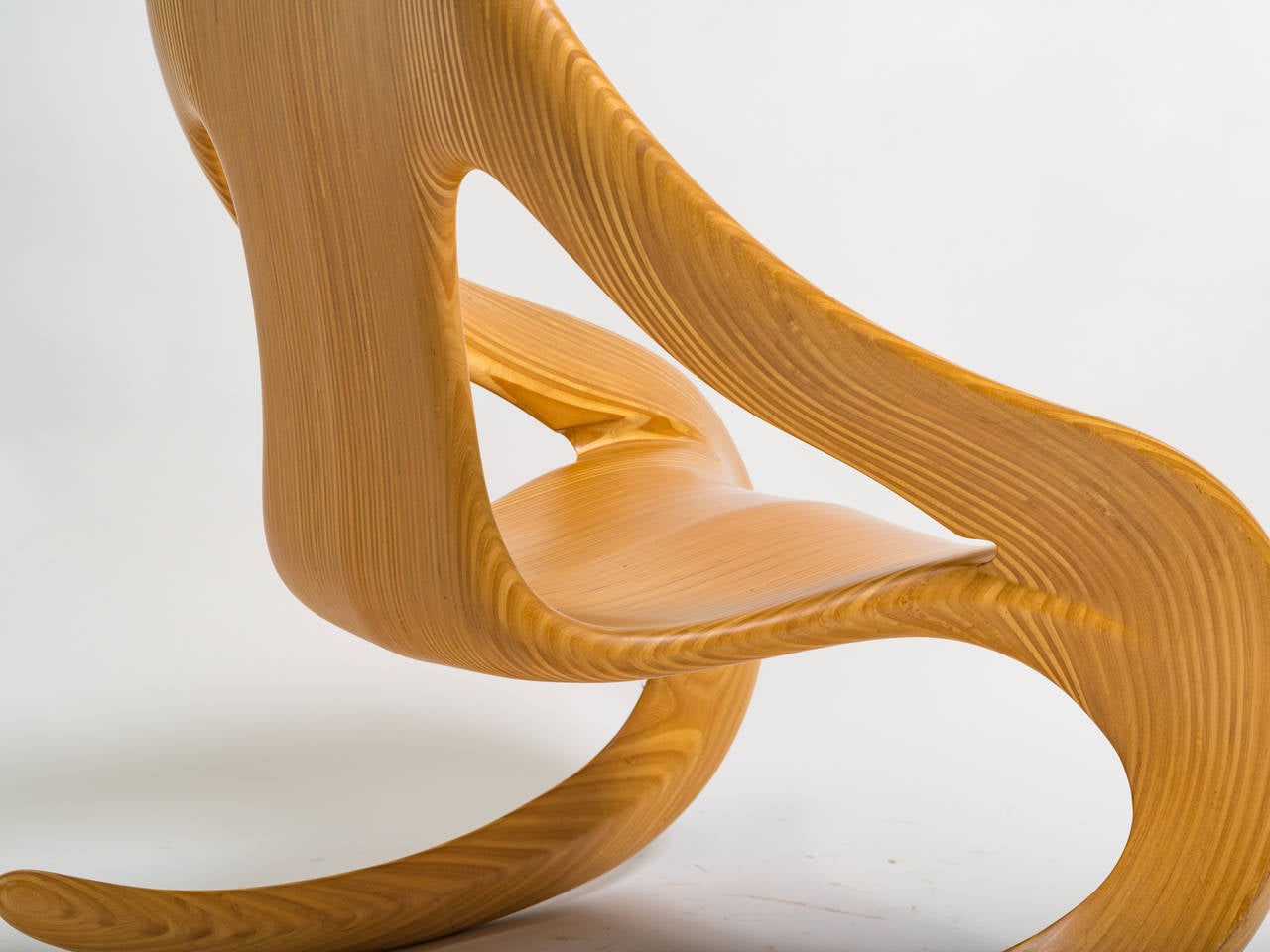 Late 20th Century Organic Shape Rocker by Carl Gromoll