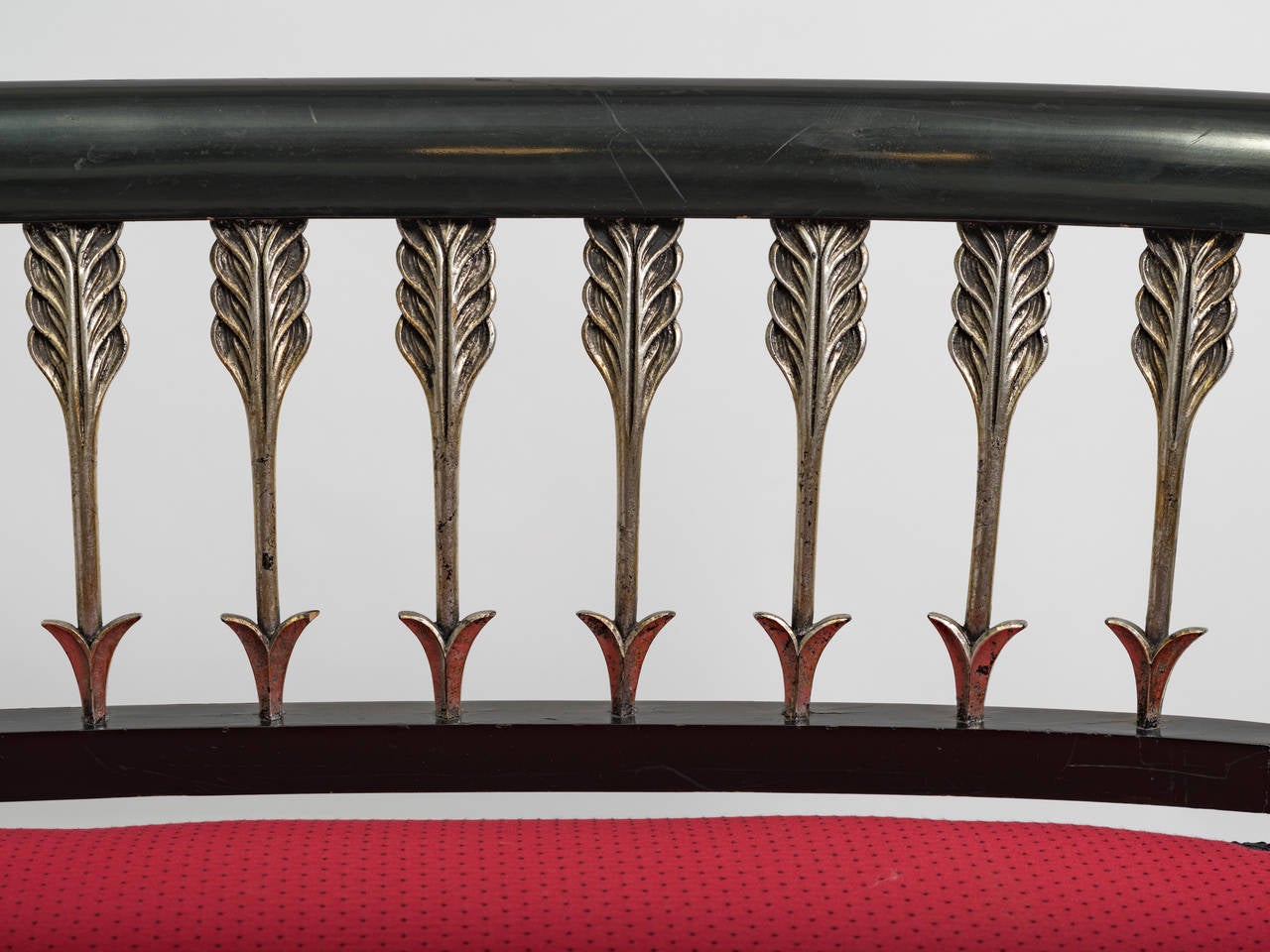 Mid-20th Century Classical Lacquered Arrow Settee