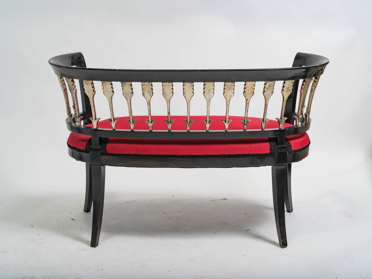 Art Deco Classical Lacquered Arrow Settee